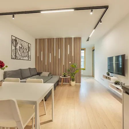 2br-private Parking-balcony-prague Center-sleeps 6 Apartmán